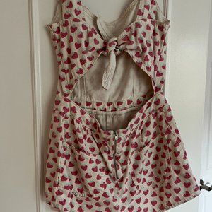 Vintage Topshop Strawberry Romper
